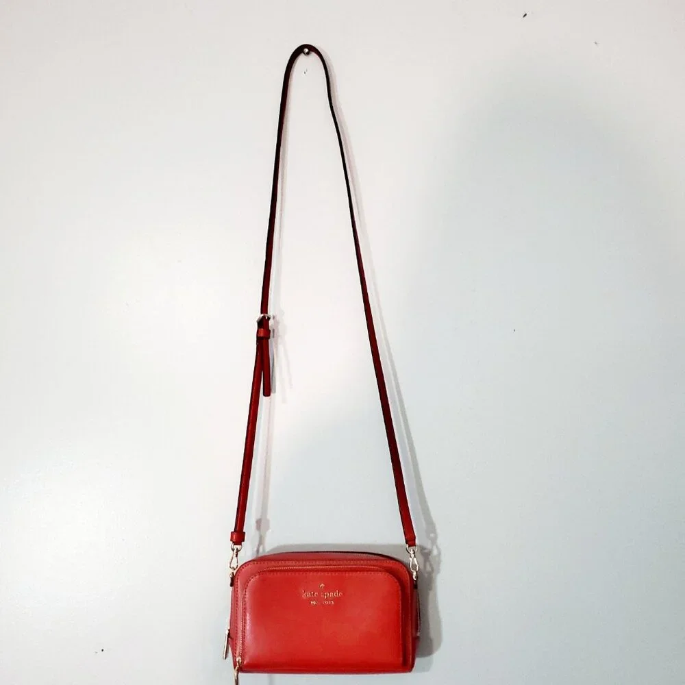 KATE SPADE STACI CROSSBODY SMALL/MINI RED BAG - Picture 3 of 11